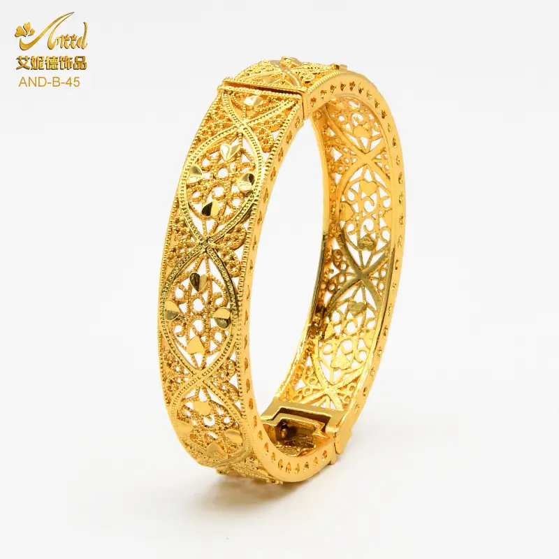 Luxury Gold Plated Dubai Bride Bracelet for Women - Image 13