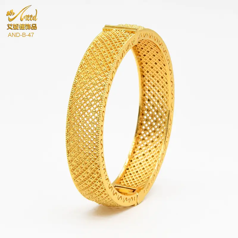 Luxury Gold Plated Dubai Bride Bracelet for Women - Image 14