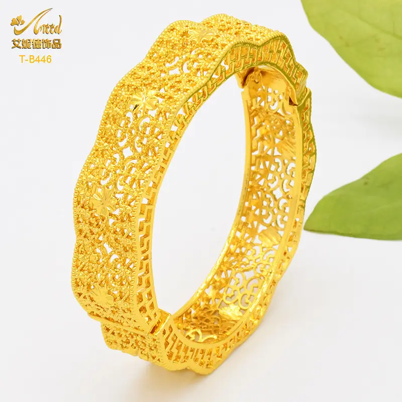Luxury Gold Plated Dubai Bride Bracelet for Women - Image 16