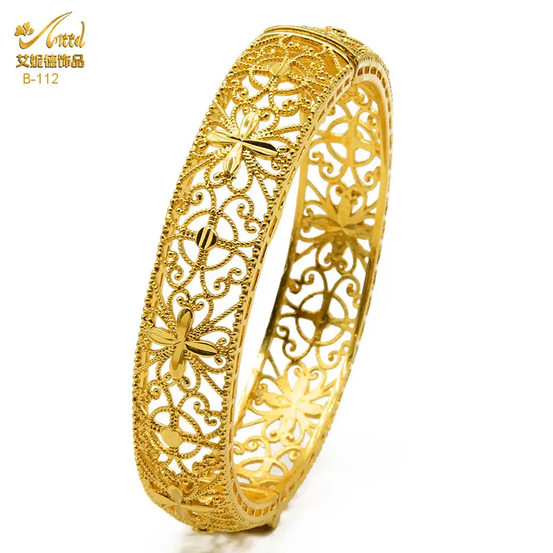 Luxury Gold Plated Dubai Bride Bracelet for Women - Image 20