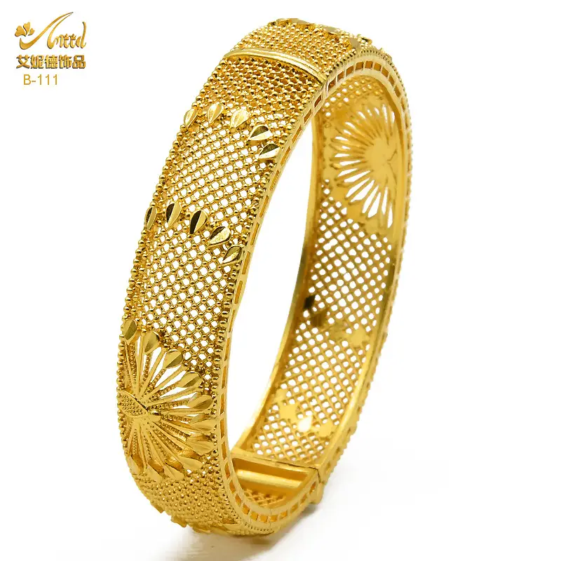 Luxury Gold Plated Dubai Bride Bracelet for Women - Image 22