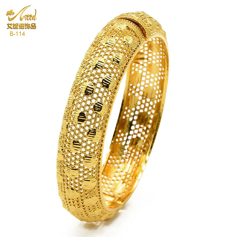 Luxury Gold Plated Dubai Bride Bracelet for Women - Image 24