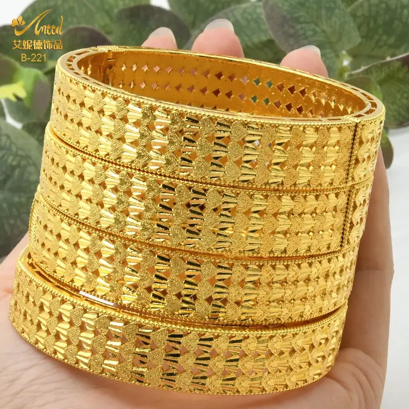 Luxury Gold Plated Dubai Bride Bracelet for Women - Image 26