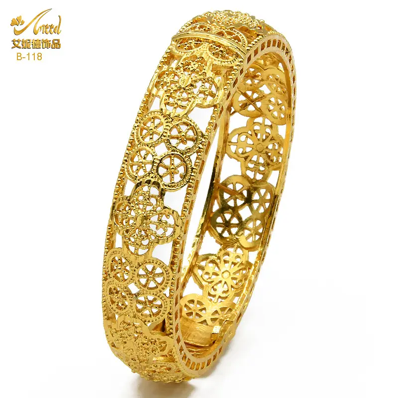 Luxury Gold Plated Dubai Bride Bracelet for Women - Image 28