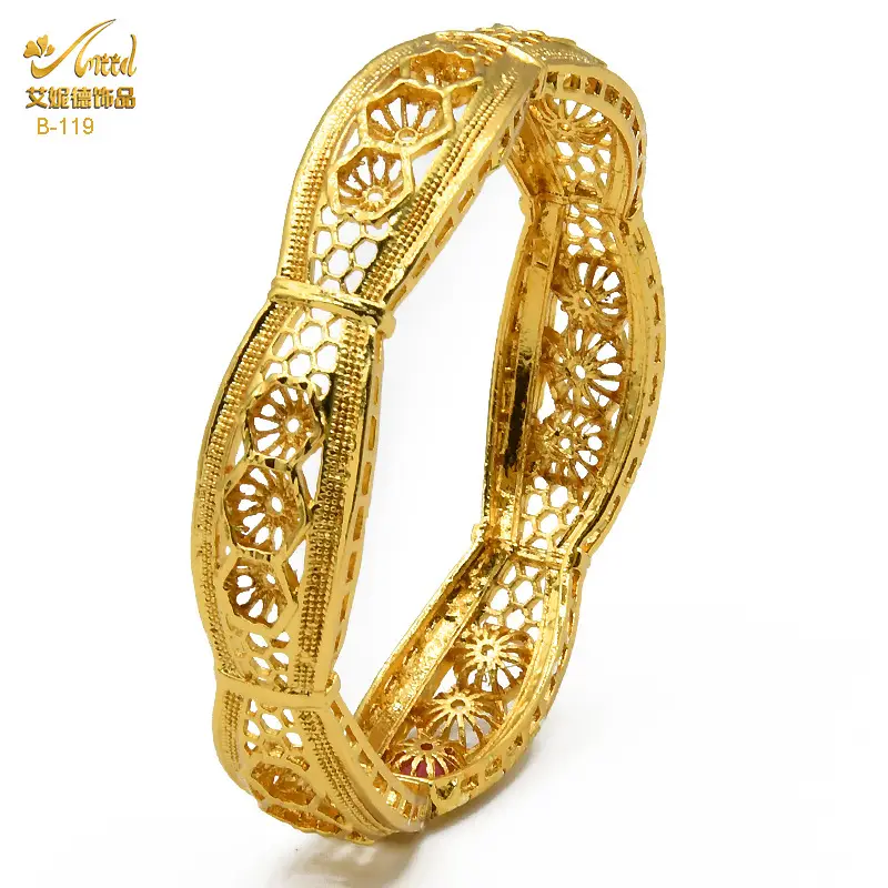 Luxury Gold Plated Dubai Bride Bracelet for Women - Image 29