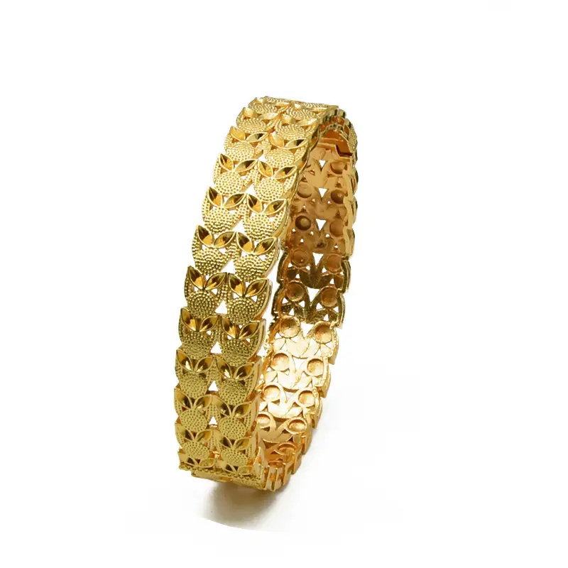 Luxury Gold Plated Dubai Bride Bracelet for Women - Image 3