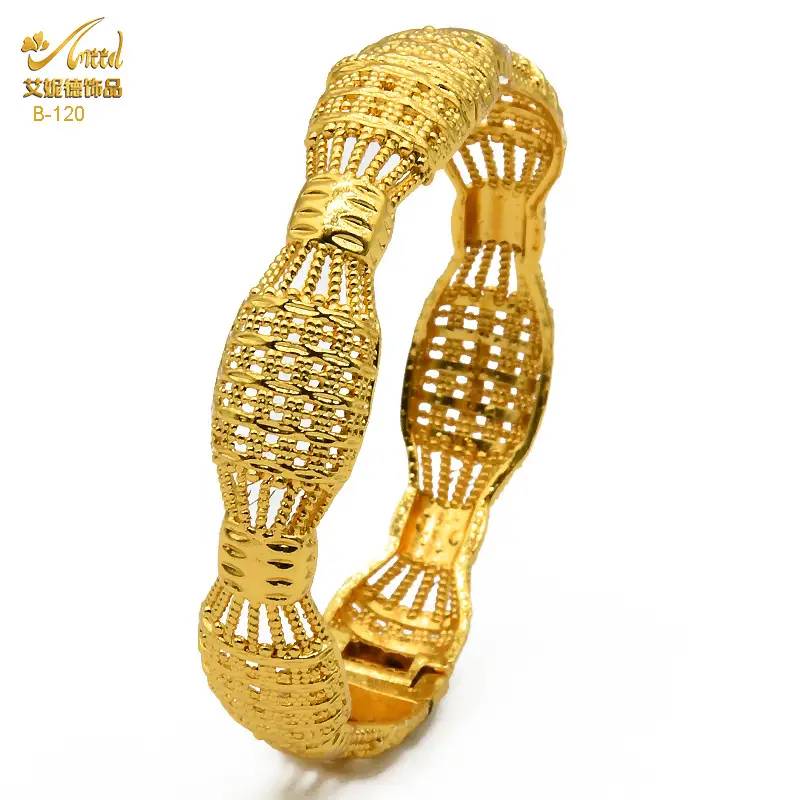 Luxury Gold Plated Dubai Bride Bracelet for Women - Image 30
