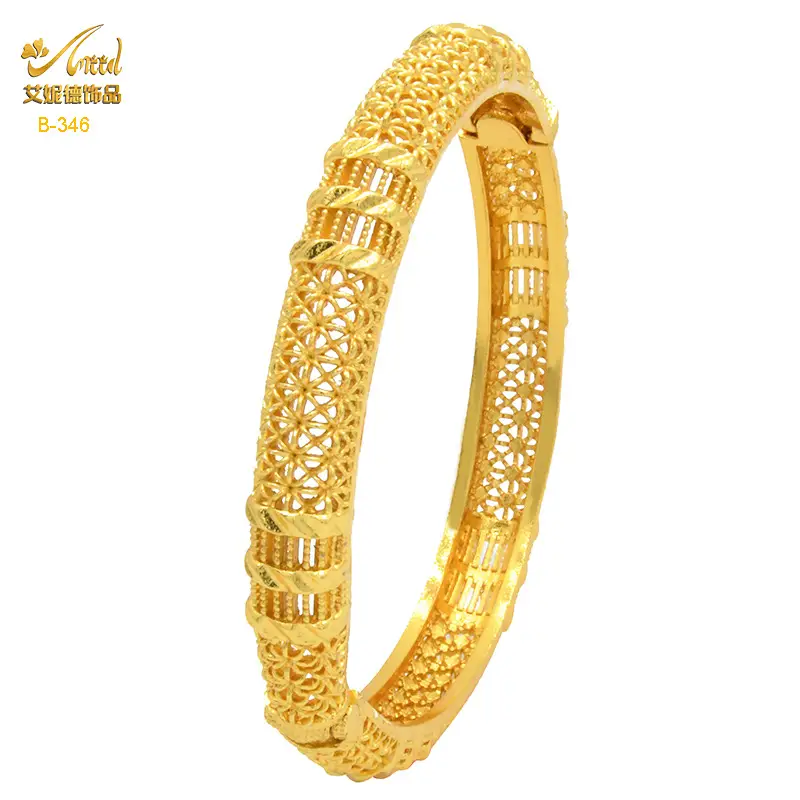 Luxury Gold Plated Dubai Bride Bracelet for Women - Image 33