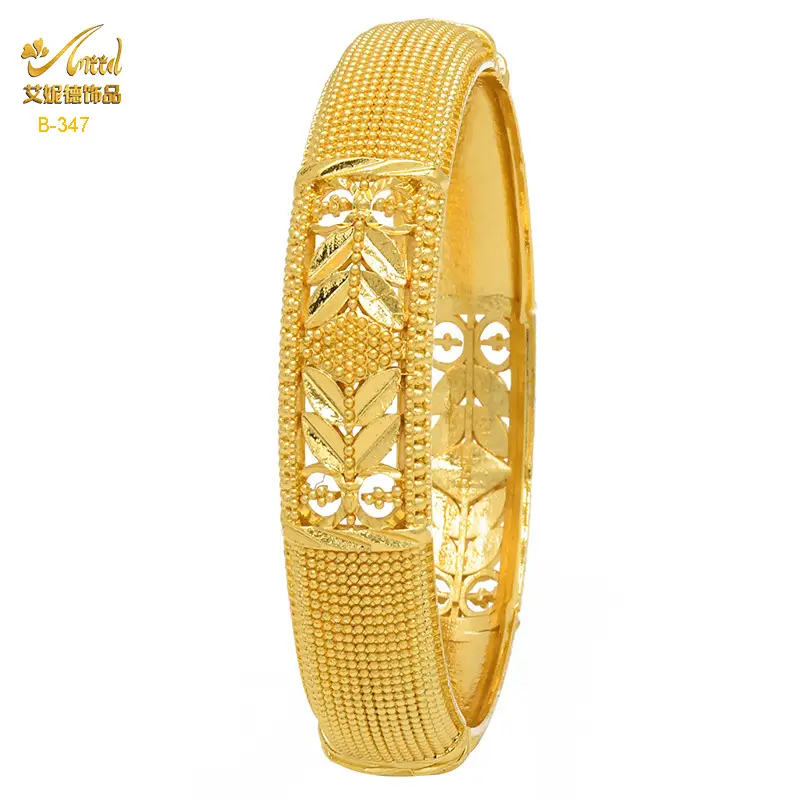 Luxury Gold Plated Dubai Bride Bracelet for Women - Image 34