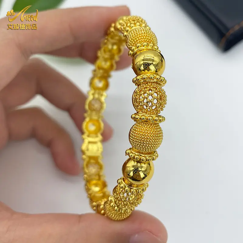 Luxury Gold Plated Dubai Bride Bracelet for Women - Image 37