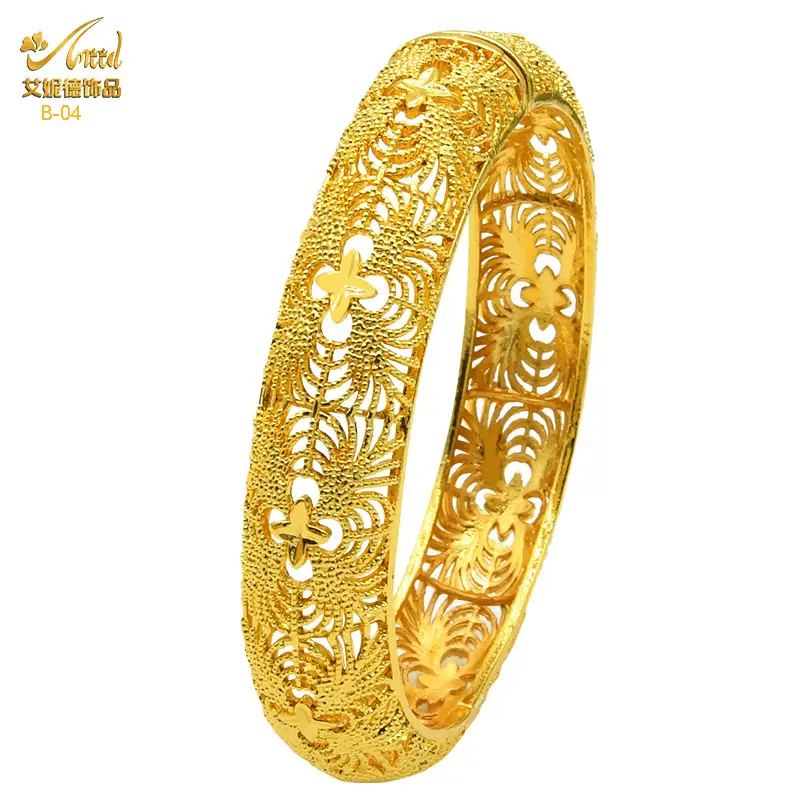 Luxury Gold Plated Dubai Bride Bracelet for Women - Image 4