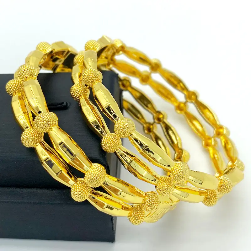 Luxury Gold Plated Dubai Bride Bracelet for Women - Image 48