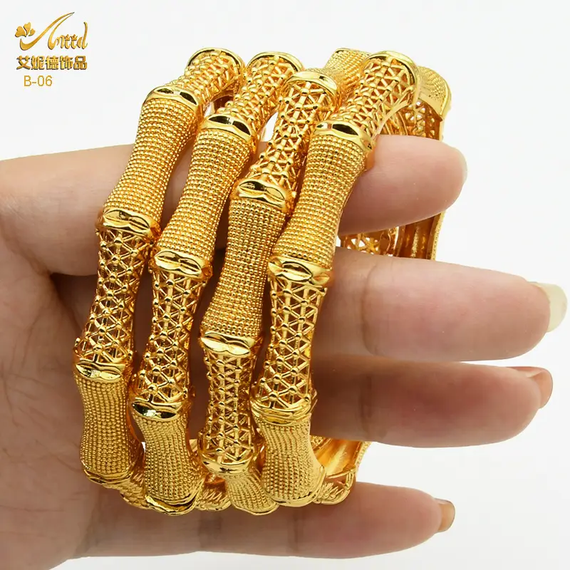 Luxury Gold Plated Dubai Bride Bracelet for Women - Image 5