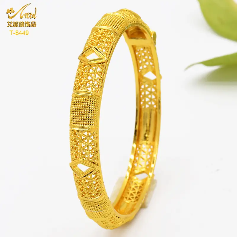 Luxury Gold Plated Dubai Bride Bracelet for Women - Image 49