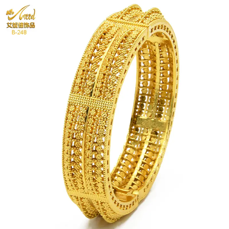 Luxury Gold Plated Dubai Bride Bracelet for Women - Image 53