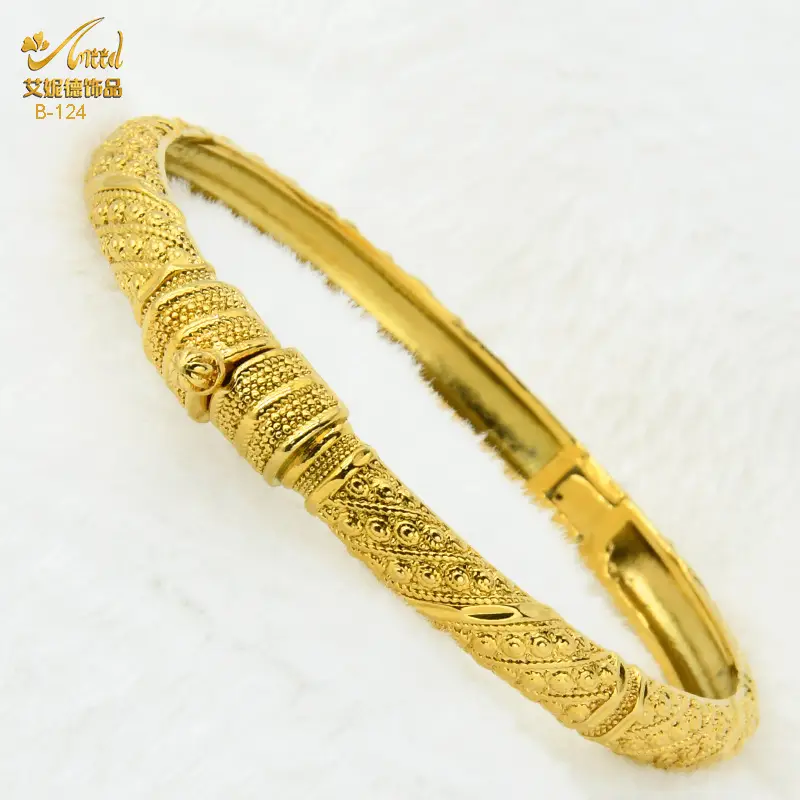 Luxury Gold Plated Dubai Bride Bracelet for Women - Image 54