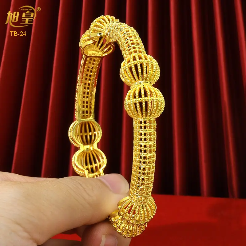 Luxury Gold Plated Dubai Bride Bracelet for Women - Image 55