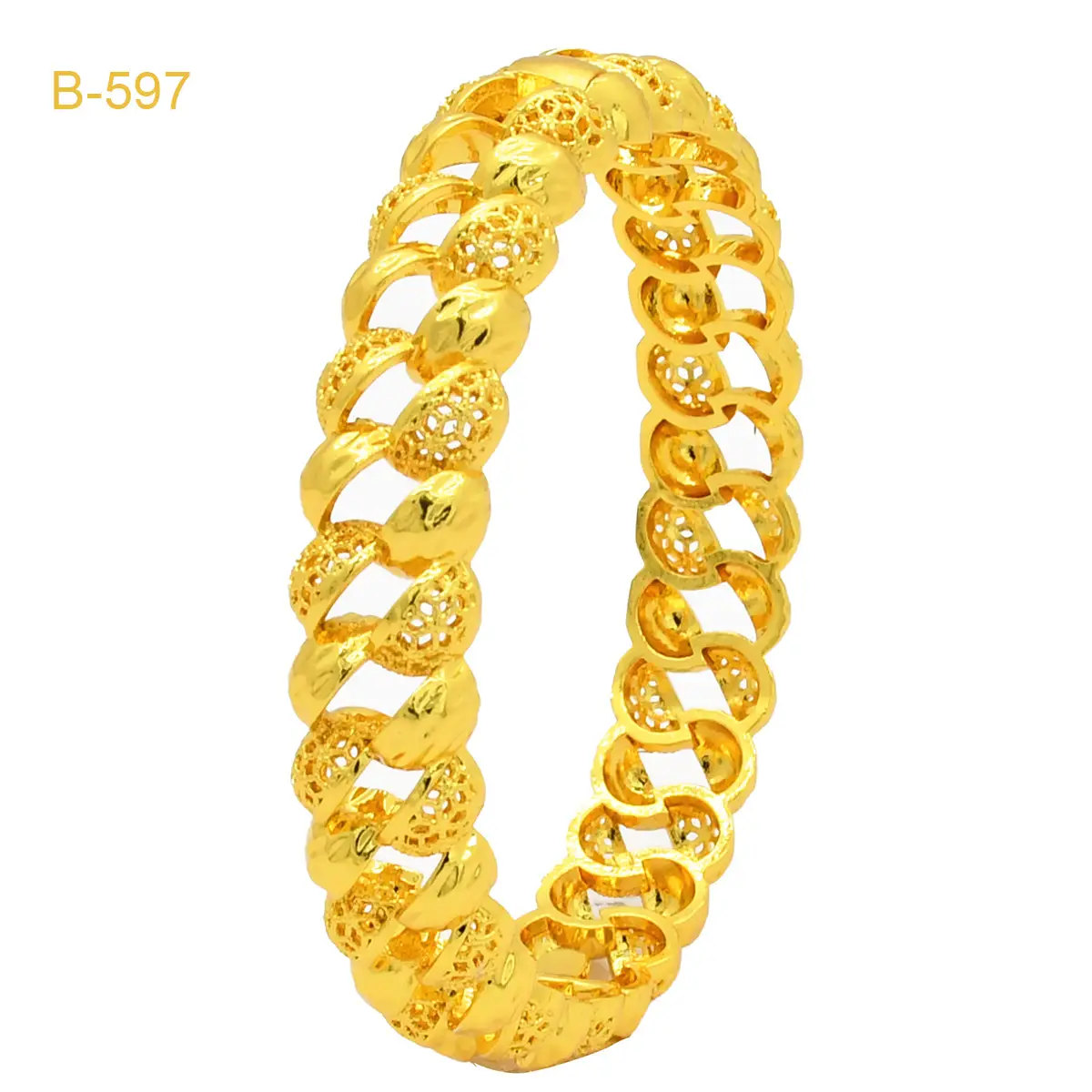 Luxury Gold Plated Dubai Bride Bracelet for Women - Image 57