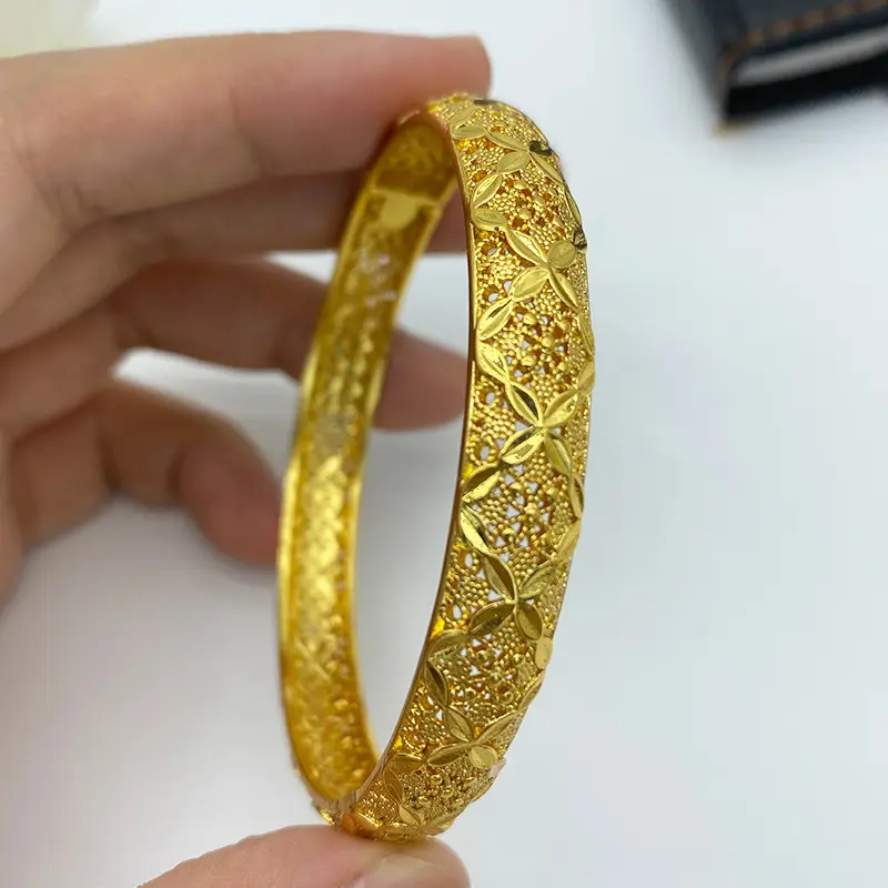 Luxury Gold Plated Dubai Bride Bracelet for Women - Image 58