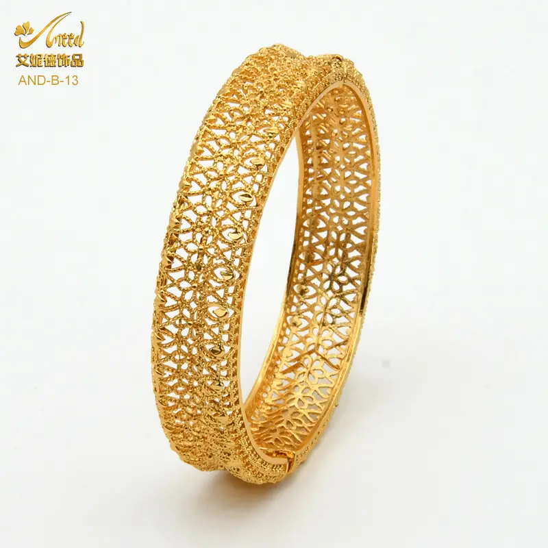 Luxury Gold Plated Dubai Bride Bracelet for Women - Image 9