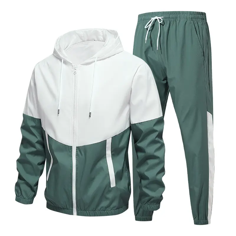 Men's White Blue Zipper Track Suit 2025 - Image 7