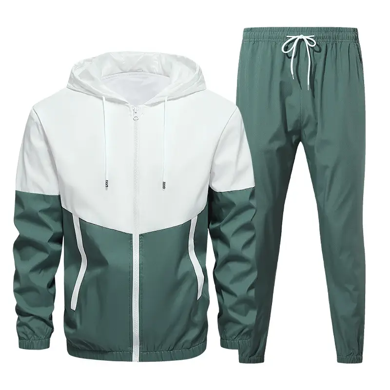 Men's White Blue Zipper Track Suit 2025 - Image 4
