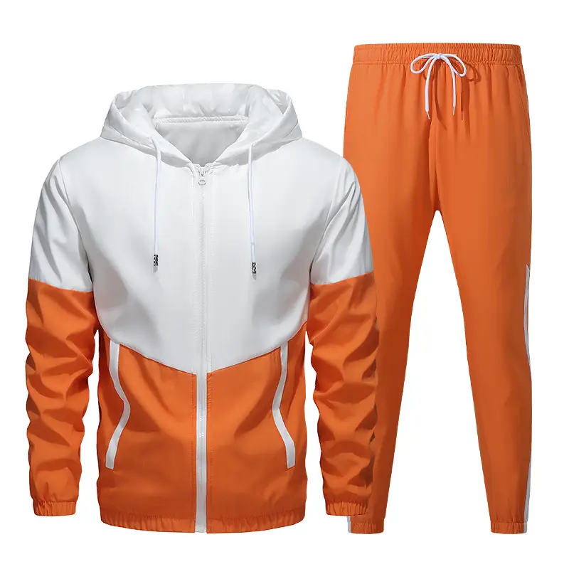 Men's White Blue Zipper Track Suit 2025 - Image 5
