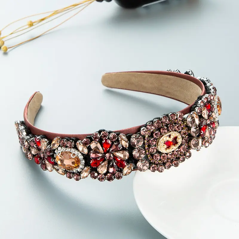 Full Diamond Baroque Headband for Women - Image 6