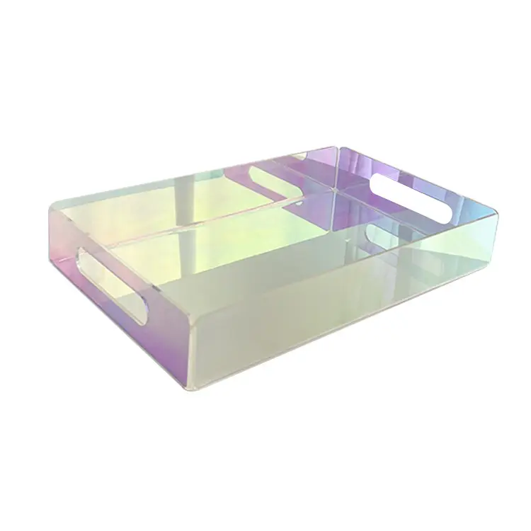 Acrylic Storage Tray Rectangular Transparent Hotel Meal Tray - Image 5
