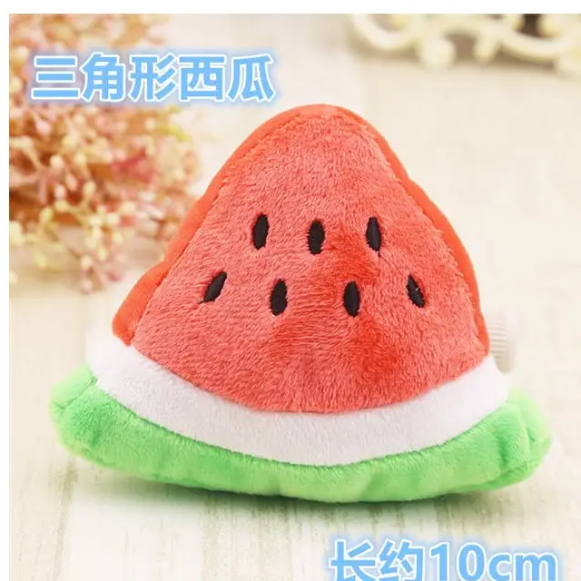 Plush Dog French Bulldog Bite Resistant Ball Rope Sound Toy Fruit Cartoon Animal Cat Cat Pet Supplies