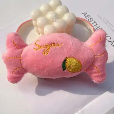Plush Dog French Bulldog Bite Resistant Ball Rope Sound Toy Fruit Cartoon Animal Cat Cat Pet Supplies