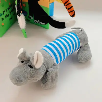 Plush Dog French Bulldog Bite Resistant Ball Rope Sound Toy Fruit Cartoon Animal Cat Cat Pet Supplies