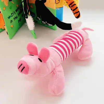 Plush Dog French Bulldog Bite Resistant Ball Rope Sound Toy Fruit Cartoon Animal Cat Cat Pet Supplies