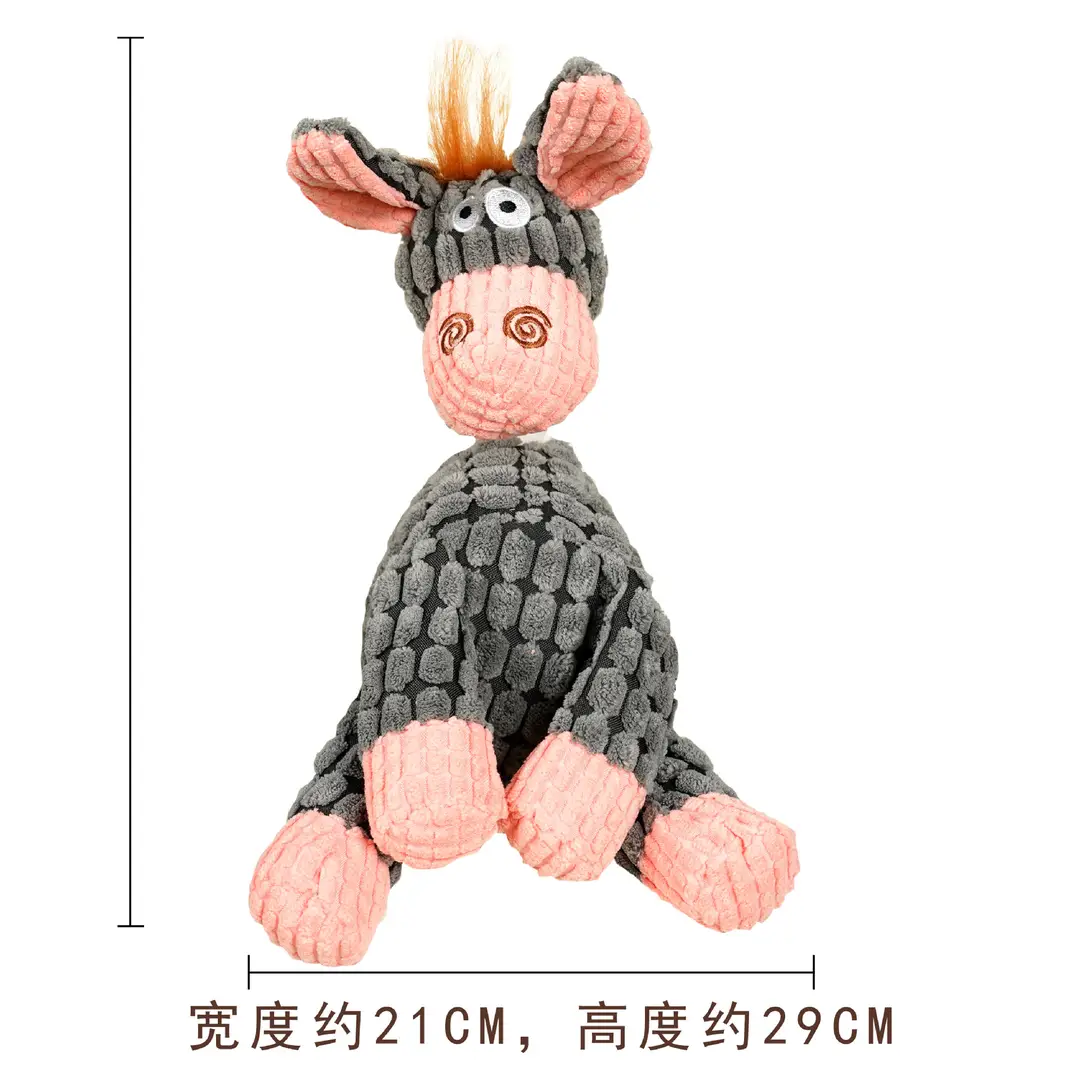 Plush Dog French Bulldog Bite Resistant Ball Rope Sound Toy Fruit Cartoon Animal Cat Cat Pet Supplies