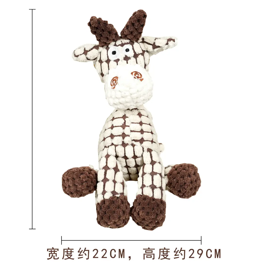 Plush Dog French Bulldog Bite Resistant Ball Rope Sound Toy Fruit Cartoon Animal Cat Cat Pet Supplies