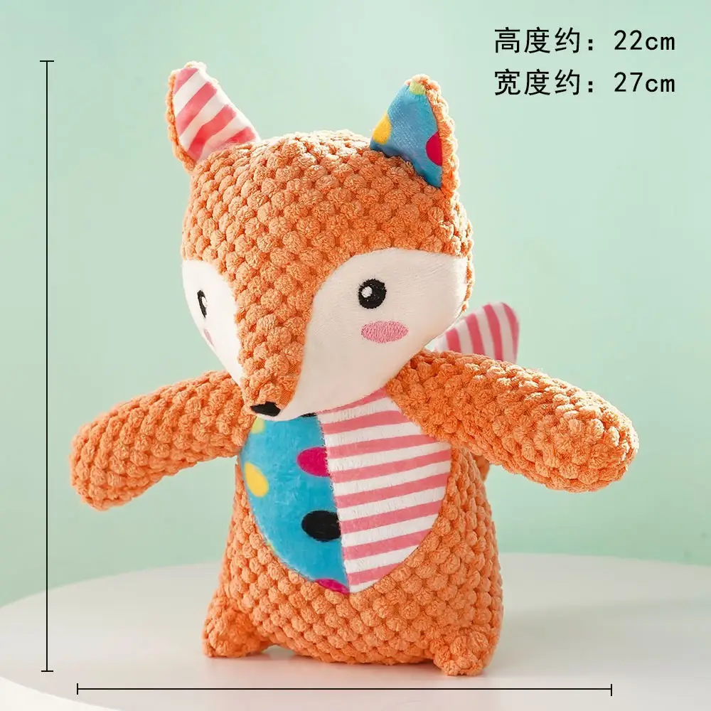 Plush Dog French Bulldog Bite Resistant Ball Rope Sound Toy Fruit Cartoon Animal Cat Cat Pet Supplies