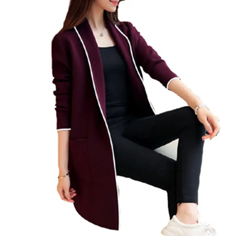 2025 Winter Women's Fleece Mid-Length Cardigan Jacket