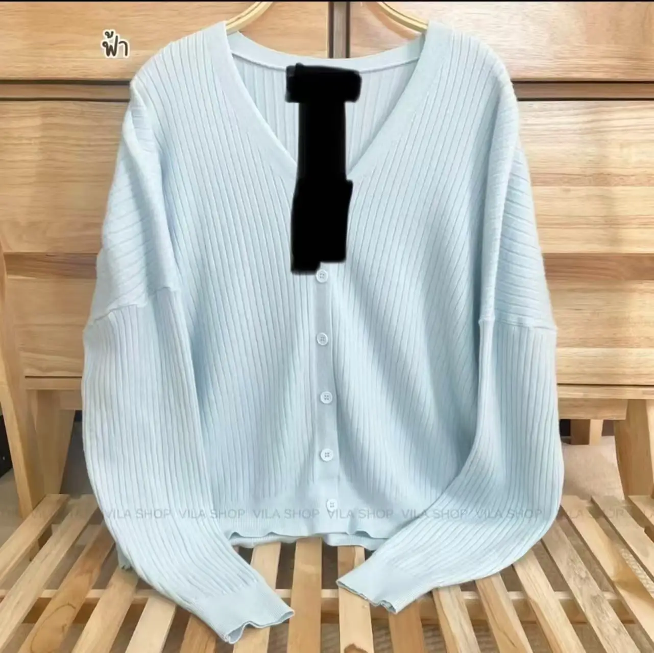Women V-Neck Knit Cardigan Grey 2025 - Image 24
