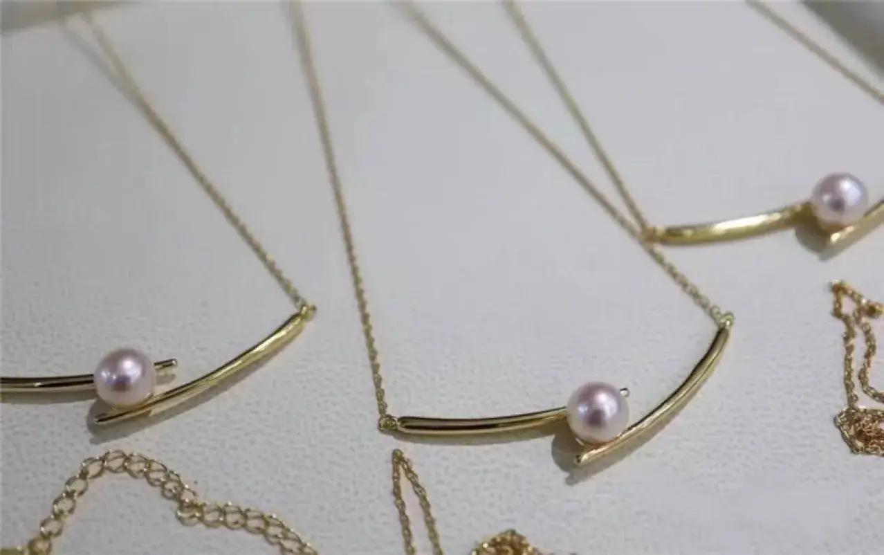Cross Chopsticks Pearl Necklace Light Luxury All-Match - Image 8