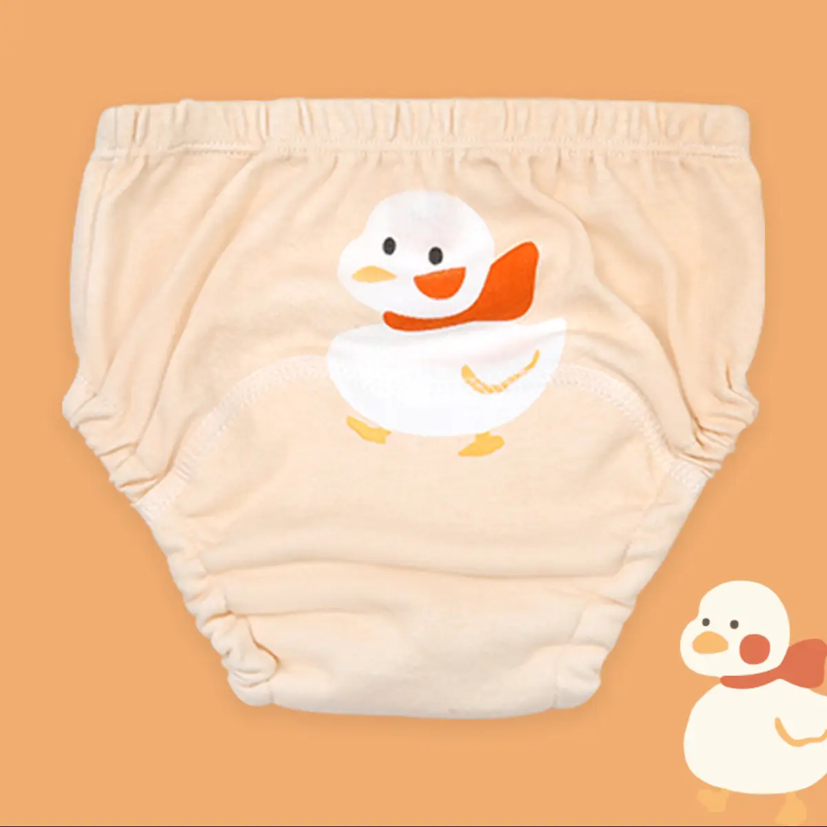 New Baby Diaper Pants Cotton Gauze White Fish Print