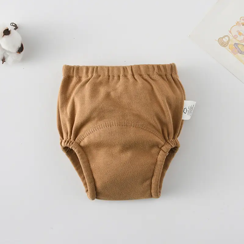 New Baby Diaper Pants Cotton Gauze White Fish Print