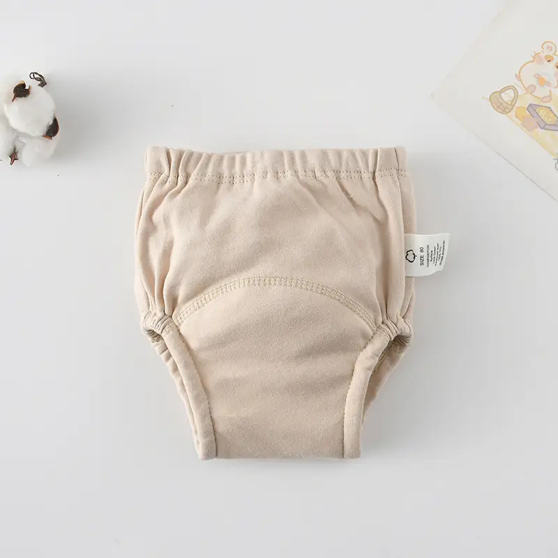 New Baby Diaper Pants Cotton Gauze White Fish Print