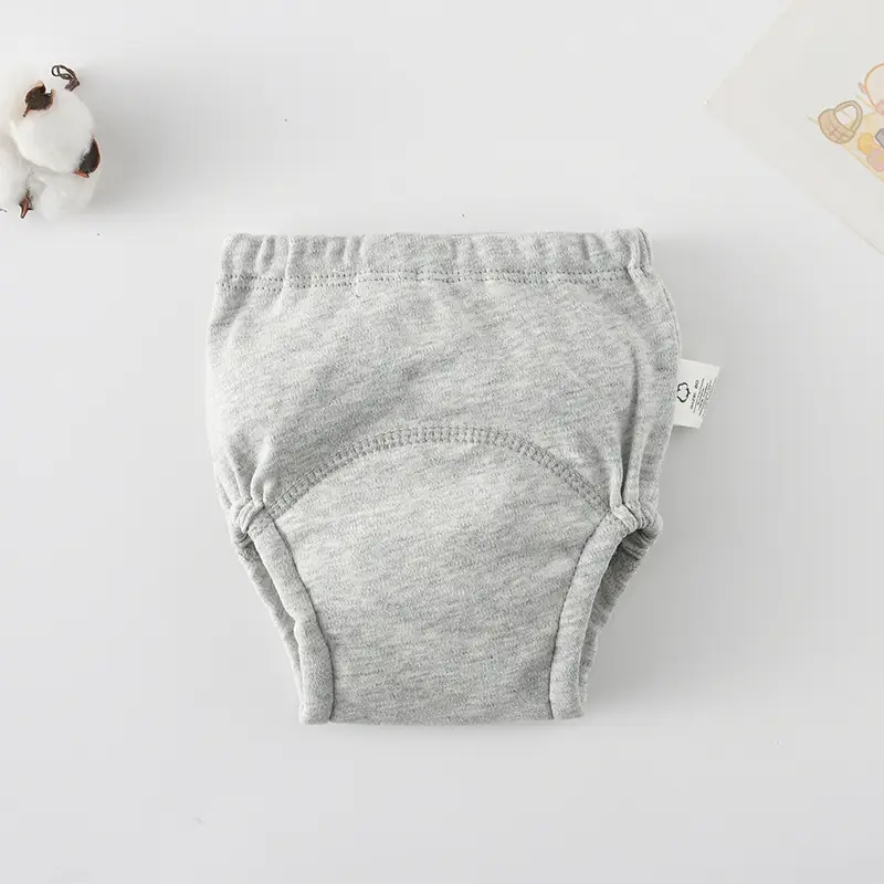 New Baby Diaper Pants Cotton Gauze White Fish Print