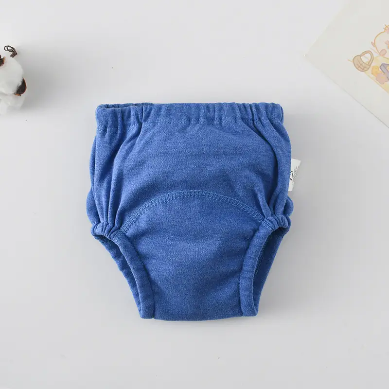 New Baby Diaper Pants Cotton Gauze White Fish Print
