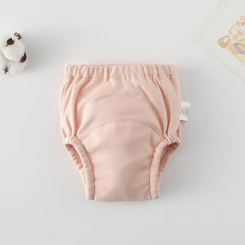 New Baby Diaper Pants Cotton Gauze White Fish Print