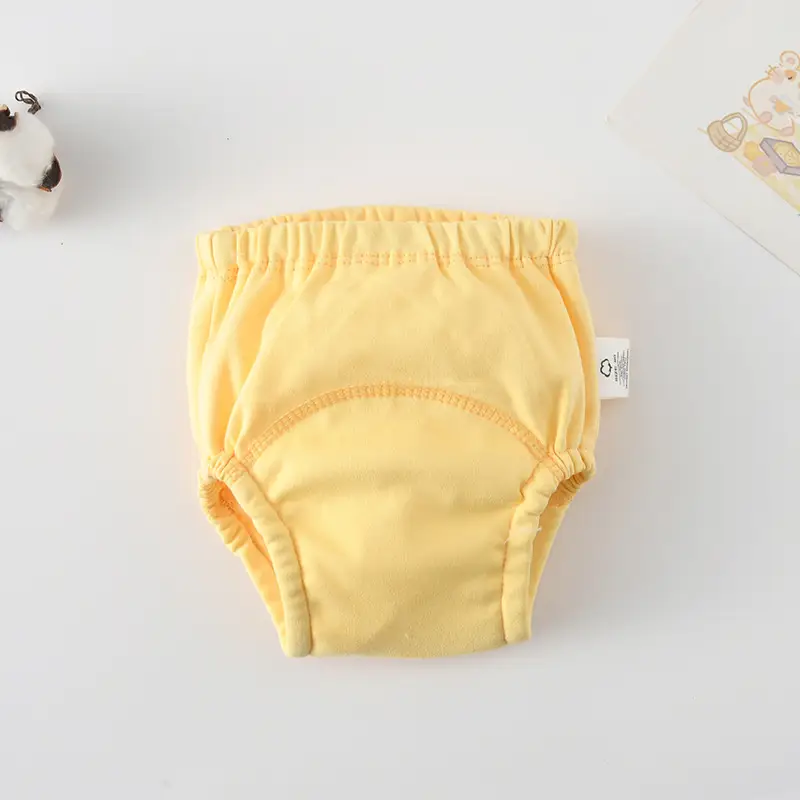 New Baby Diaper Pants Cotton Gauze White Fish Print