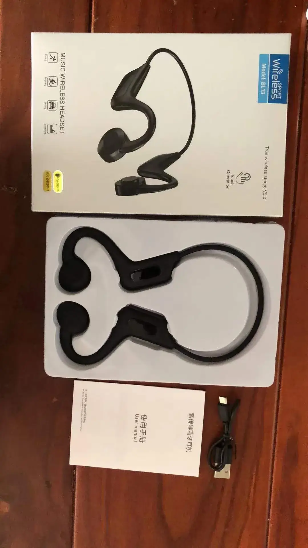 New Air Conduction Bluetooth Headset Wireless Non-In-Ear Sports Style Over-Ear Long Standby - Image 5