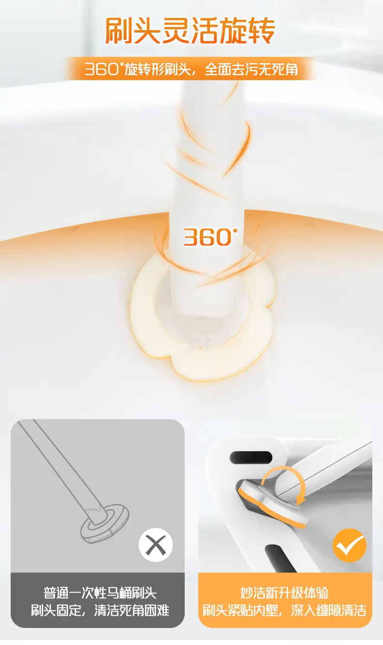 Miaojie Disposable Toilet Brush Replacement Head Cleaning Tablet — feature 9