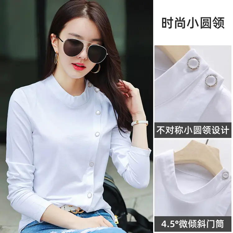 Black Korean Style Cotton Cardigan Long Sleeve Women
