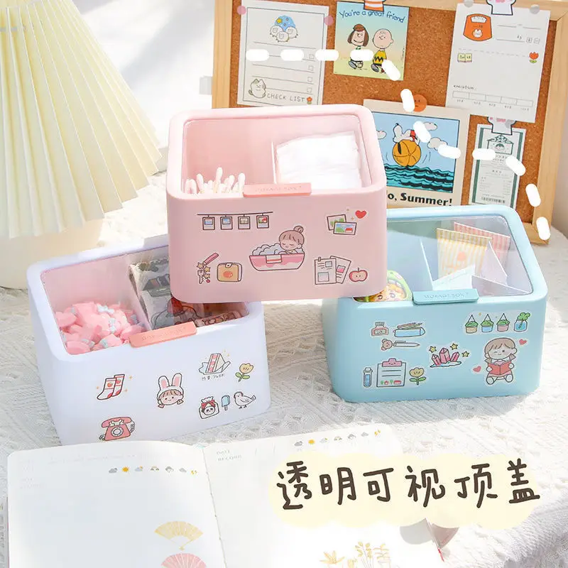 Transparent Cosmetic Storage Box with Lid Double Layer - Image 5